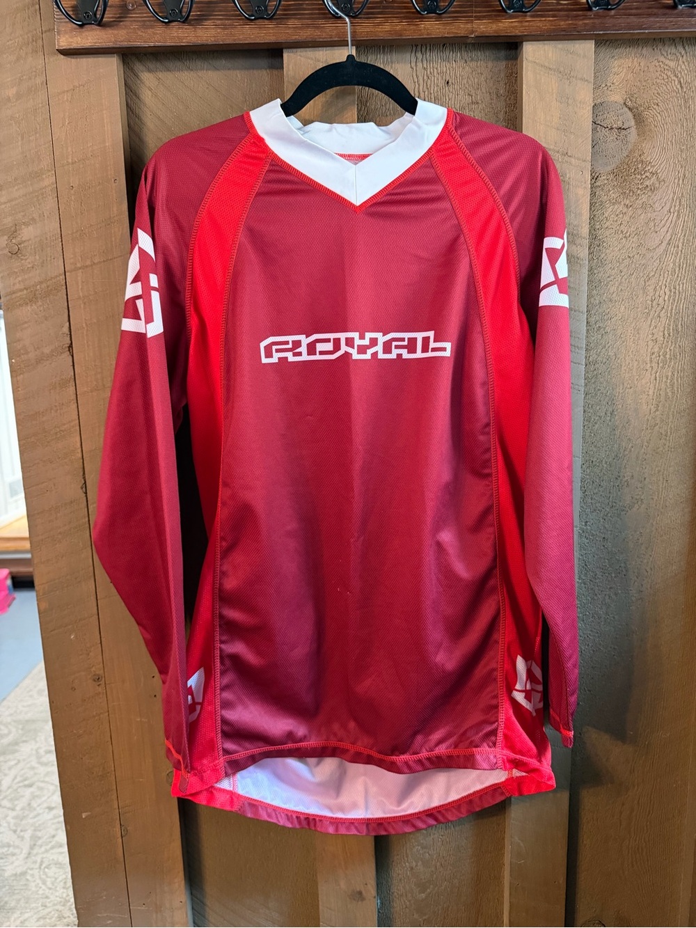 Men’s Red Royal Racing Long-Sleeve Cycling Jersey